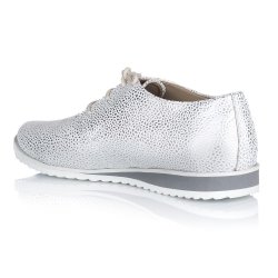 Pantofi piele naturala Clarissa Alb Argintiu - sau Orice Culoare